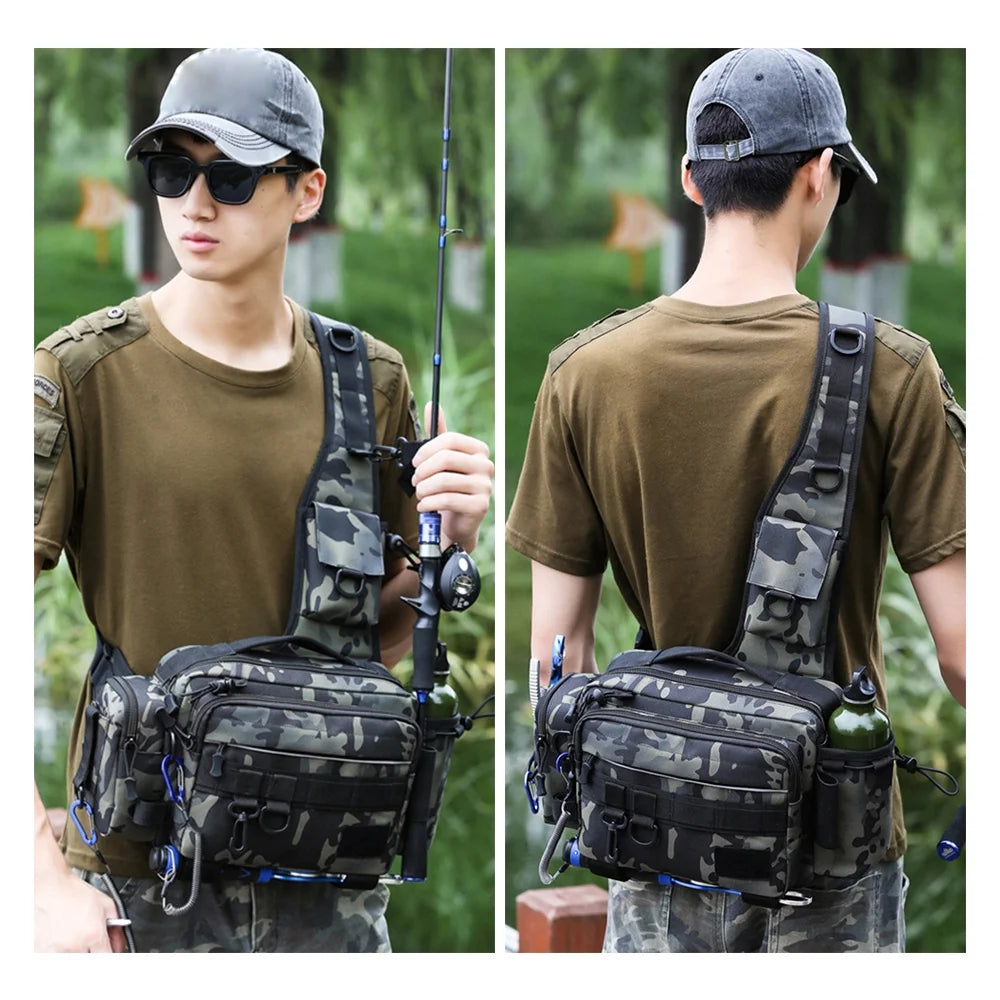 Water-resistant Fishing Sling Pack Waist Bag X275